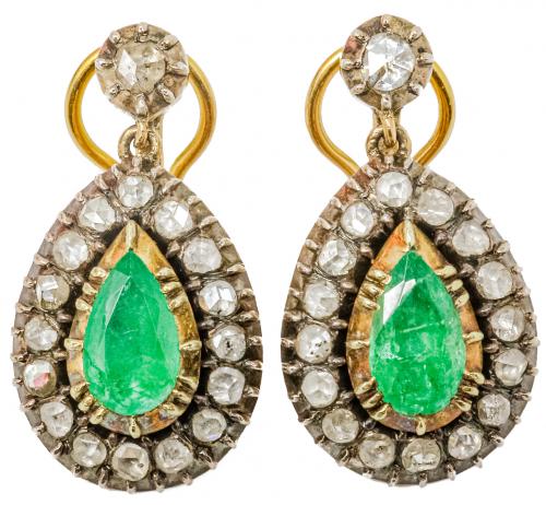 PENDIENTES ROSETÓN DEL S.XIX