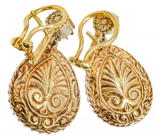 PENDIENTES ROSETÓN DEL S.XIX