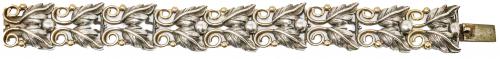 PULSERA DE PLATA Y ORO AÑOS 40