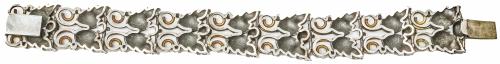 PULSERA DE PLATA Y ORO AÑOS 40