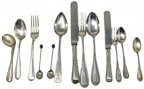 CONJUNTO DE CUBIERTOS PLATA