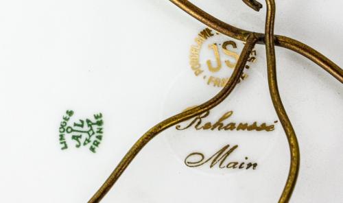 CUATRO PLATOS EN PORCELANA DE LIMOGES