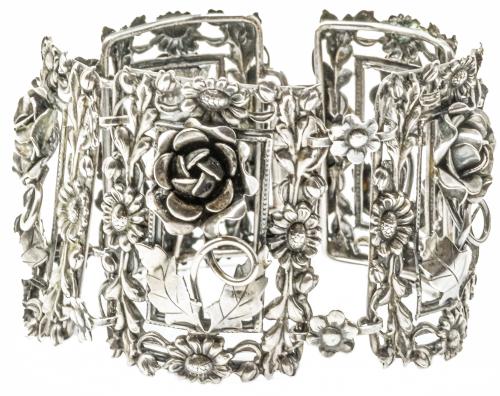 PULSERA EN PLATA DEL PRIMER TERCIO DEL S.XX
