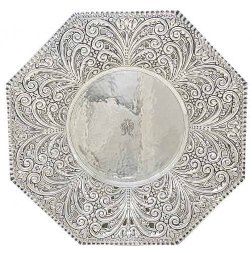CENTRO DE MESA EN PLATA DEL PRIMER TERCIO DEL S.XX