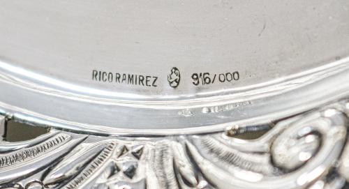 CENTRO DE MESA EN PLATA DEL PRIMER TERCIO DEL S.XX