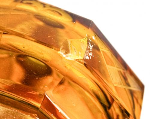 PAREJA DE BOTELLAS LICORERAS ART DECÓ DE LOS AÑOS 30