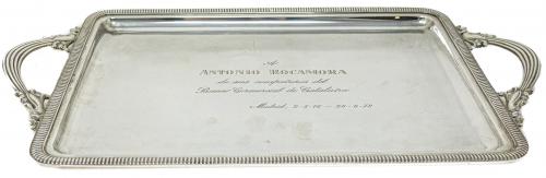 BANDEJA DE PLATA DE LOS AÑOS 70