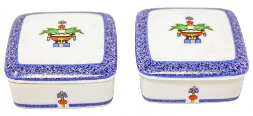 PAREJA DE CAJITAS "CARTIER" EN PORCELANA 
