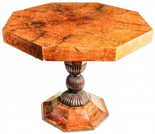 MESA OCTOGONAL INGLESA PEL PRIMER TERCIO DE SIGLO XIX