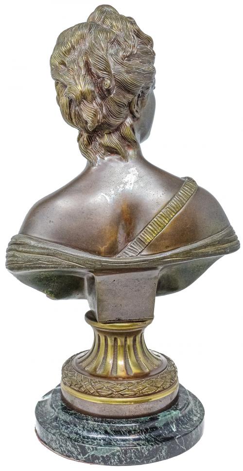 BUSTO EN BRONCE DE LA SEGUNDA MITAD S.XX
