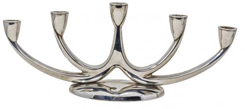 CANDELABRO DE PLATA DE LOS AÑOS 70