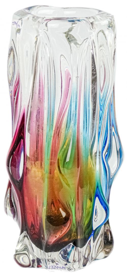 JARRÓN DE VIDRIO SOPLADO DE MURANO