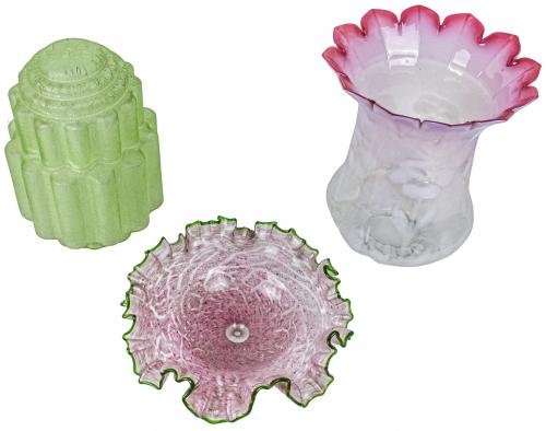 TRES TULIPAS EN CRISTAL DE PRINCIPIOS DEL S.XX
