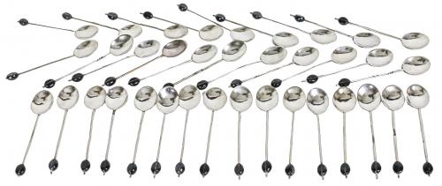 CONJUNTO DE 36 CUCHARILLAS DE MOCA EN METAL