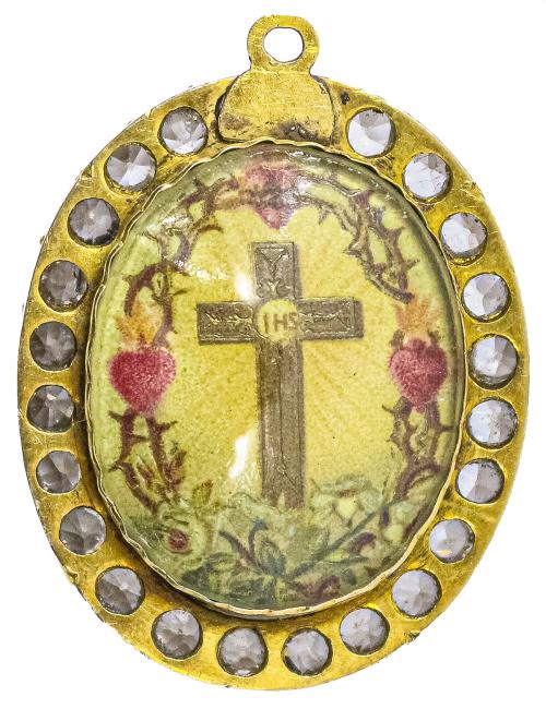 MEDALLA RELICARIO DE MEDIADOS S.XX