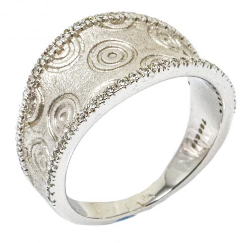 ANILLO ANCHO CON BRILLANTES