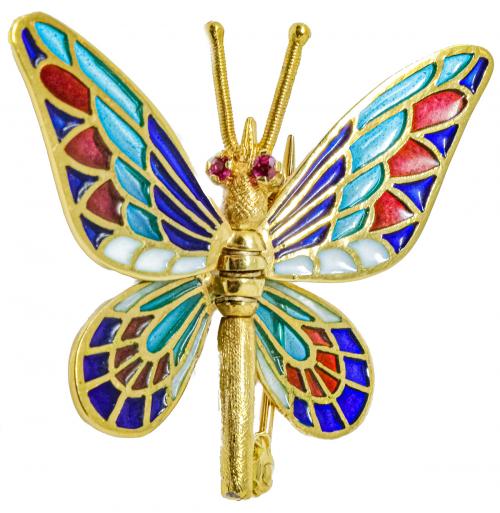 COLGANTE MARIPOSA CON ESMALTES