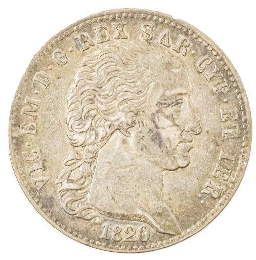 MONEDA DE PLATA DE 5 LIRE DE 1820