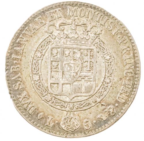 MONEDA DE PLATA DE 5 LIRE DE 1820