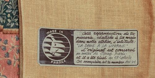 TAPIZ FRANCÉS DE LOS AÑOS 80