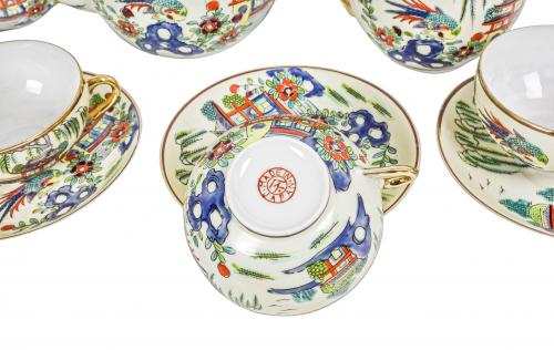 JUEGO DE TE DE PORCELANA JAPONESA AÑOS 50