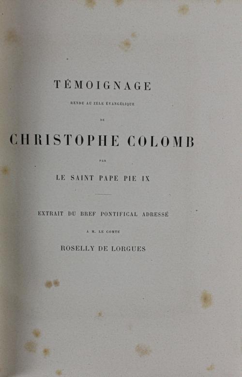 "CHRISTOFHE COLOMB"