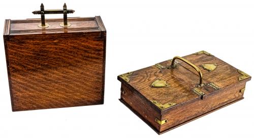 DOS CAJAS INGLESAS EN MADERA