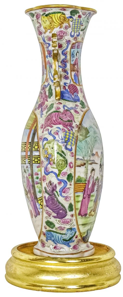 JARRÓN DE PORCELANA CHINA DEL PRIMER TERCIO DE SIGLO XX