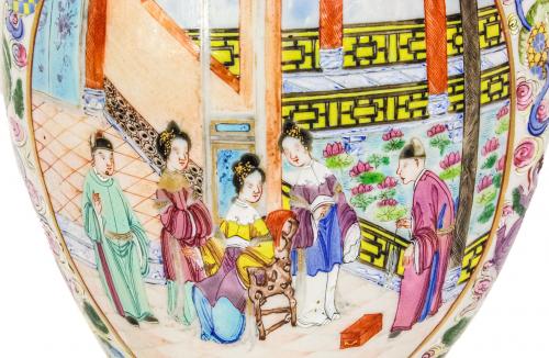 JARRÓN DE PORCELANA CHINA DEL PRIMER TERCIO DE SIGLO XX