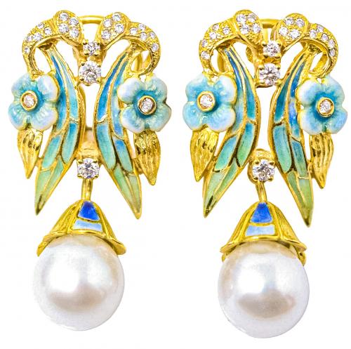 ADEREZO DE ESTILO MODERNISTA CON BRILLANTES