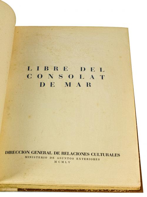 LLIBRE DEL CONSULAT DE MAR