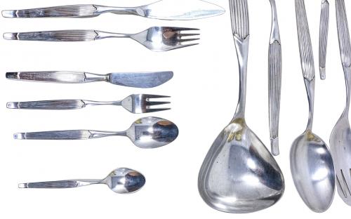 CUBERTERÍA DE PLATA DE LA FIRMA BAGUÉS
