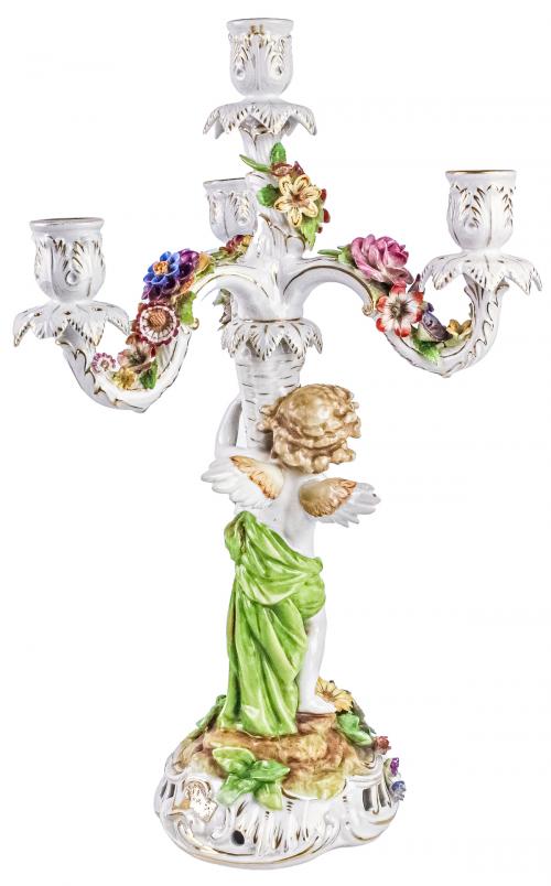 CANDELABRO EN CERÁMICA ALEMANA DE MEDIADOS DEL S.XX