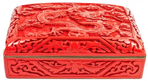 CAJA LACADA CHINA, DE LA PRIMER MITAD DEL S.XX