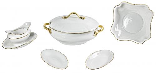 CONJUNTO DE PIEZAS DE VAJILLA DE LA SEGUNDA MITAD DEL S.XX