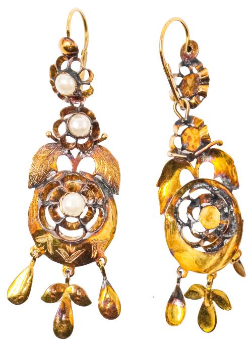 PENDIENTES ISABELINOS DEL S.XIX