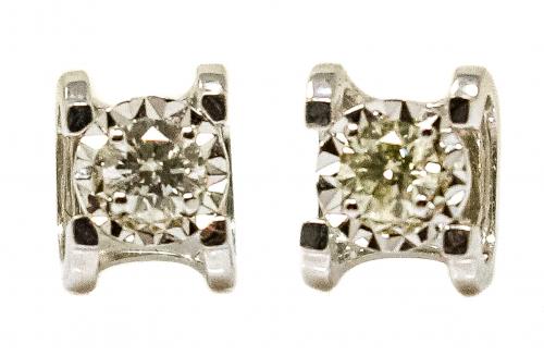 PENDIENTES SOLITARIO CON BRILLANTE