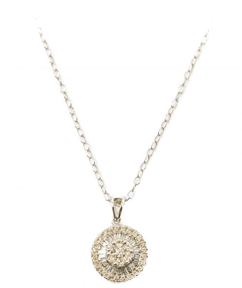 COLGANTE ROSETÓN CON DIAMANTES