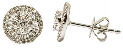 PENDIENTES ROSETÓN CON DIAMANTES
