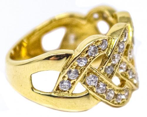 ANILLO ANCHO CON BRILLANTES