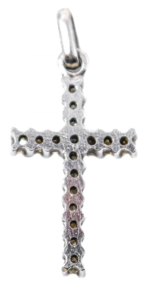 CRUZ COLGANTE CON BRILLANTES