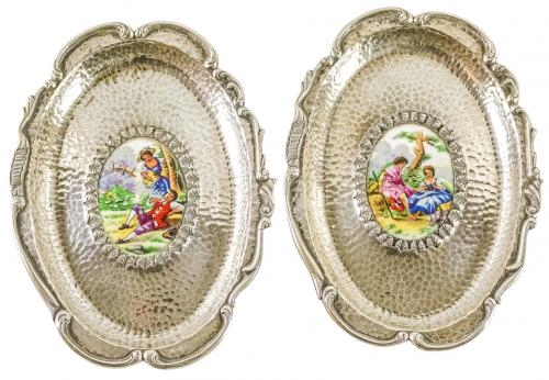 CUATRO CENTRITOS DE PLATA DE LOS AÑOS 60