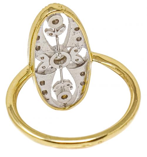 ANILLO LANZADERA ESTILO ART DECO