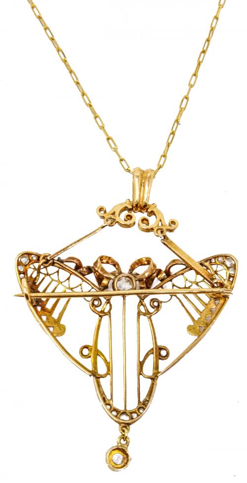 COLGANTE BROCHE DE FINALES DEL S.XIX