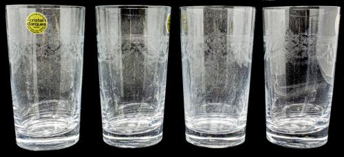 CUATRO VASOS EN CRISTAL  "D&#39;ARQUES"