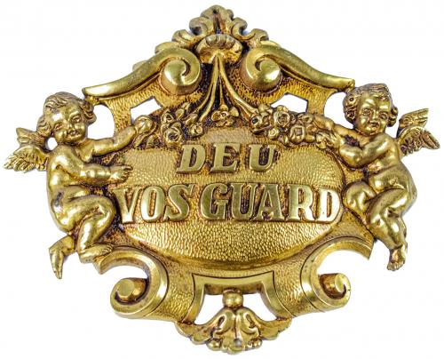 PLACA EN BRONCE DE MEDIADOS DEL S.XX