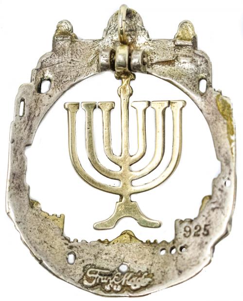 COLGANTE JERUSALEM CON CANDELABRO MENORÁ
