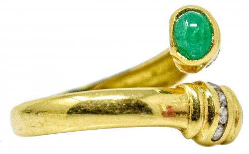 ANILLO CON ESMERALDA Y RUBÍ