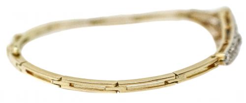 PULSERA CON ZAFIROS Y BRILLANTES DE PPS. DEL S.XX