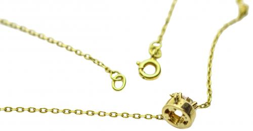 GARGANTILLA SOLITARIO CON DIAMANTE DE PPS. S.XX